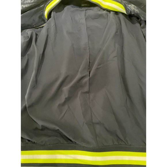 A|X Armani Exchange rare embryoid Men's L dark blue satin bomber Blouson Jacket - Picture 9 of 14